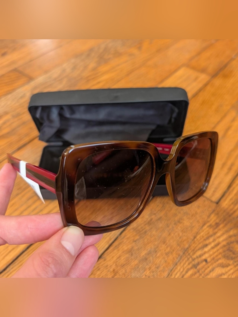 NWT Elton John Soul Singer Tortoise Shell Oversized Sunglasses